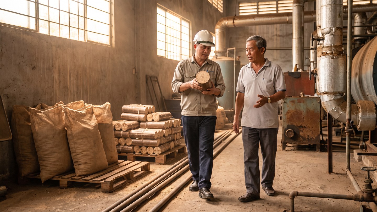 Củi ép mùn cưa là gì và cách kiểm tra khi nhận hàng