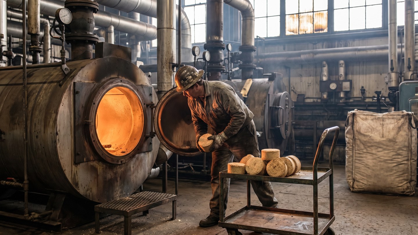 Củi ép thanh tròn là gì: cách nhận biết và kiểm tra trước khi đốt